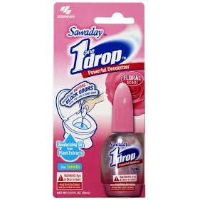 One Drop Sawaday One-Drop Powerful Toilet Deodorizer - Floral Scent (0.67 fl oz) Home & Interior Design Software Pale Violet Red