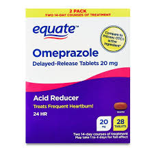 Omeprazol Omeprazole 20 mg Delayed-Release Tablets (28 Count) Heart Care White Smoke