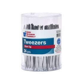 Good Neighbor Pharmacy GNP Stainless Steel Slant Tip Tweezers (1 Count) Tweezers Lavender