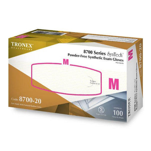 Tronex Tronex SynTech Powder-Free Glove, Medium, 100-Pack Medical Supplies White Smoke