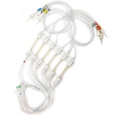 B. Braun PINNACLE 6-LED Vented Set (Pack of 10) Medical Supplies White Smoke