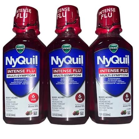 Vicks NyQuil Vicks NyQuil Severe Cold & Flu Caplets 6 x 4 Count Medicine & Drugs White Smoke