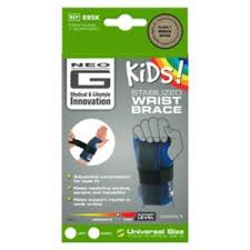 Neo G Neo G Kids Stabilized Wrist Brace / Support, Left Hand (Universal Size) Supports & Braces Light Slate Gray