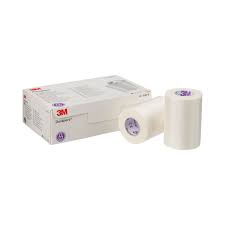 3M 3M Durapore Silk-Like Cloth Surgical/Medical Tape, 3 Inch x 10 Yard, Box of 4 Rolls Medical Tape & Bandages White Smoke