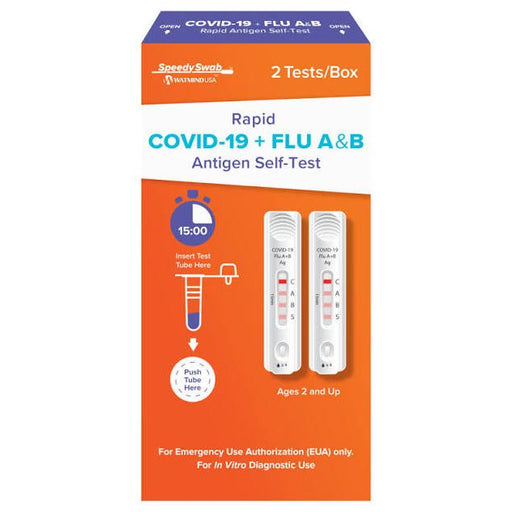 Pasteur Pharmacy Gnp Covid-19/flu A/b Home Test Kit 2ct Medical Tests Chocolate