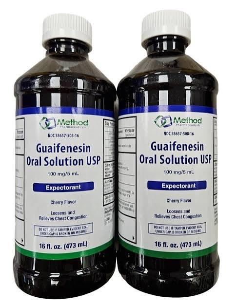 Method Guaifenesin MUCUS Expectorant Syrup 16oz ( 2 Bottles ) WHITE