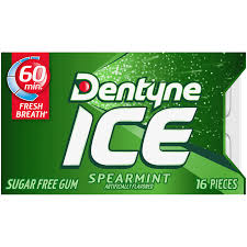 Dentyne Dentyne Ice Spearmint 16 pieces Candy White Smoke