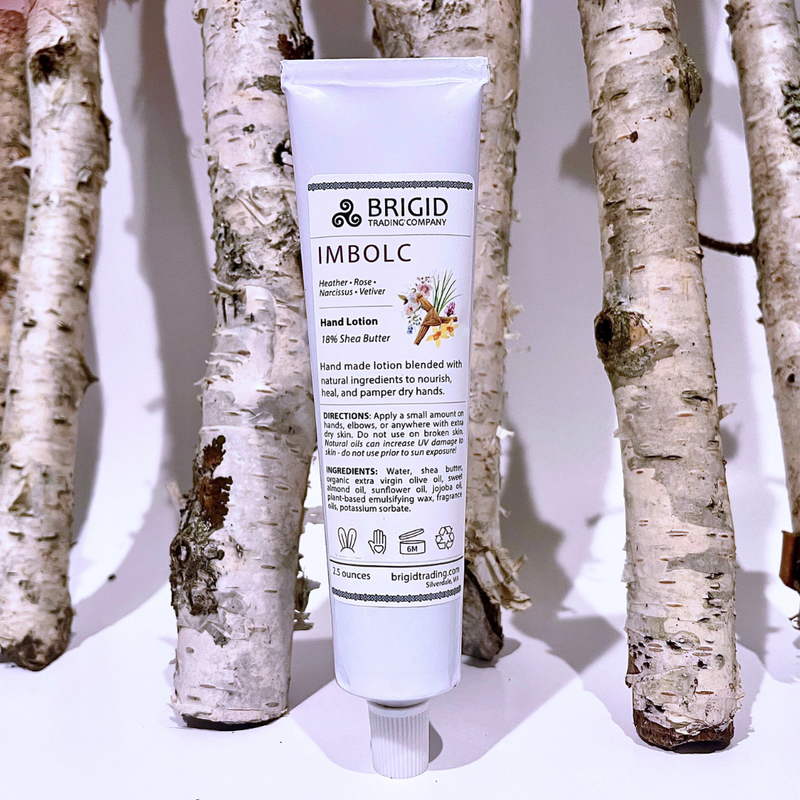 Brigid Trading Company Imbolc Natural Hand Lotion - Heather, Rose, Narcissus, and Vetiver Lotion Lavender