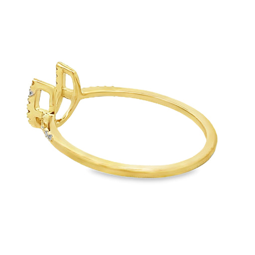 Bids.com .10ct Diamond Ring 14KT Yellow Gold Rings White Smoke 7.0
