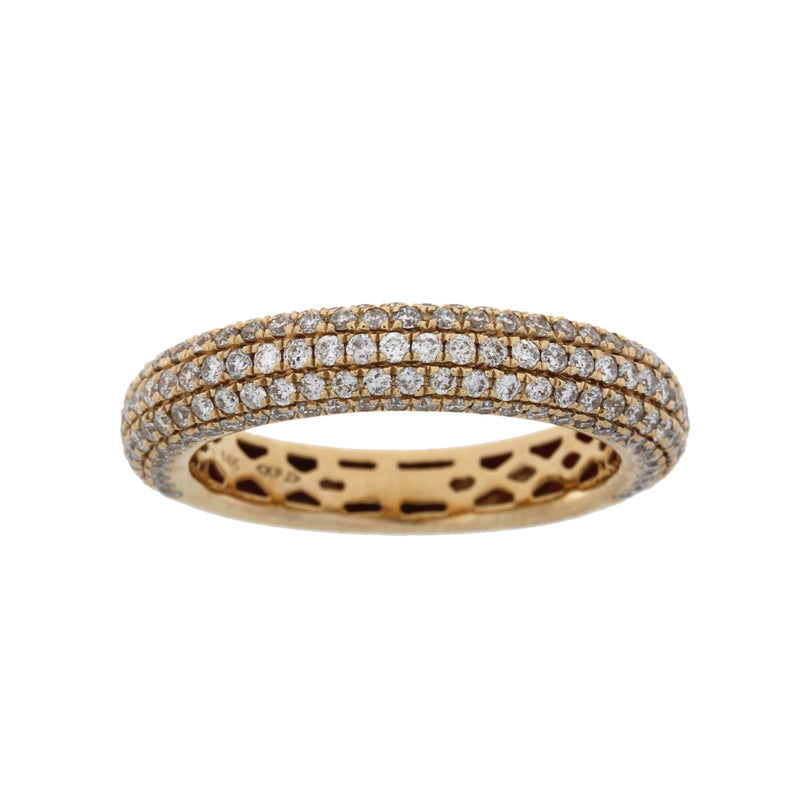 Bids.com 1.00ct Diamond Wedding Band Ring 14KT Rose Gold Rings White Smoke 7.0