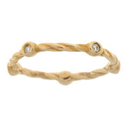 Bids.com .07ct Diamond stackable band set Sterling Silver Rings White Smoke 7.0