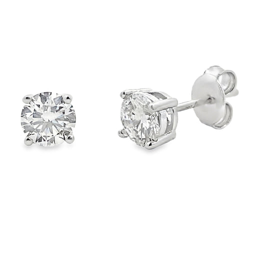 Bids.com 1.00ct Lab Grown Diamond Stud Earrings Sterling Silver Earrings White Smoke Default Title