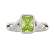 Bids.com Cubic Zirconium Ring Sterling Silver Rings White Smoke 8.0