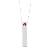 Bids.com Garnet Fashion Pendants Sterling Silver Pendants White Smoke 18