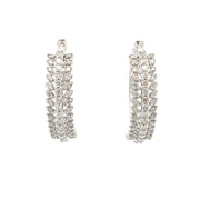 Bids.com 1.02ct Diamond Hoop Earrings 10KT White Gold Earrings White Smoke Default Title