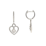Bids.com .50ct Diamond Dangle Earrings 14KT White Gold Earrings White Smoke Default Title