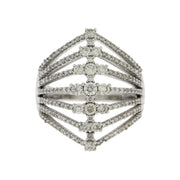 Bids.com 1.00ct Diamond Ring 14KT White Gold Rings White Smoke 7.0