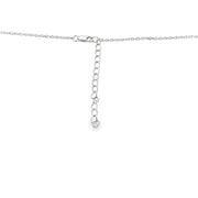 Bids.com .50ct Cross Religious Pendant Sterling Silver Pendants White Smoke 18-20