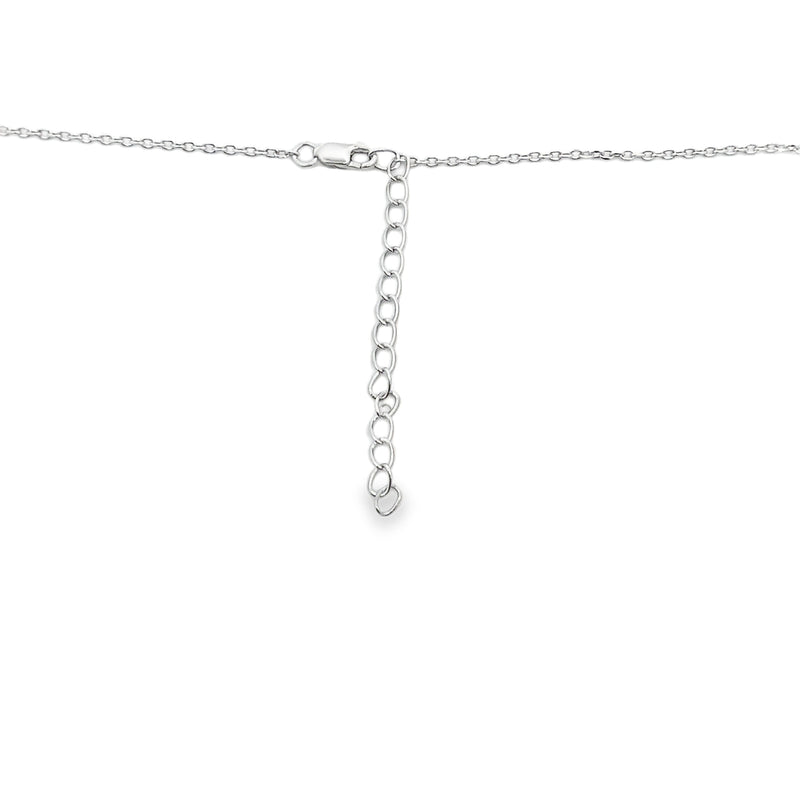 Bids.com .50ct Cross Religious Pendant Sterling Silver Pendants White Smoke 18-20