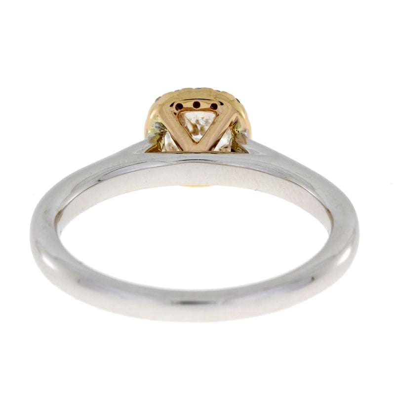 Bids.com .62ct Diamond Diamond Eng Only 14KT 2 Tone Gold Rings White Smoke 7.0