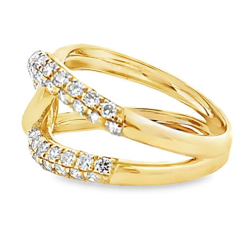 Bids.com .80ct Diamond Ring 14KT Yellow Gold Rings White Smoke 7.0