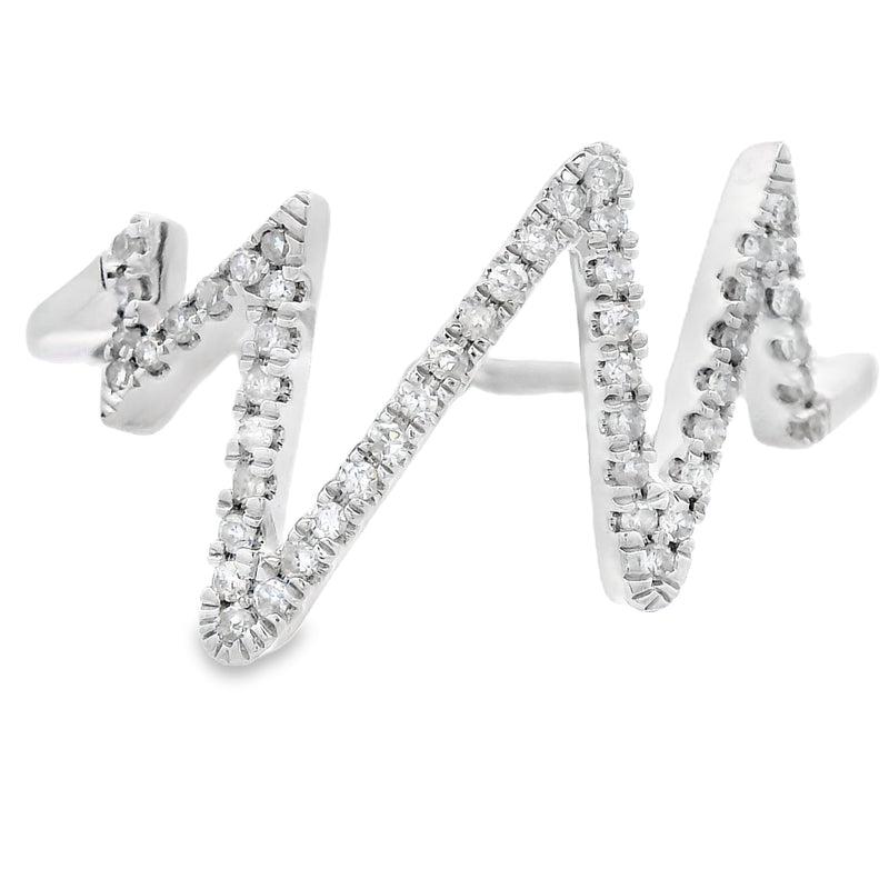 Bids.com .15ct Diamond Ring 14KT White Gold Rings White Smoke 7.0