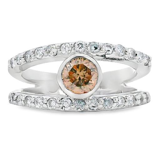 Bids.com .90ct Diamond Diamond Ring 14KT White Gold Rings White Smoke 7.0
