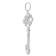 Bids.com .66ct Moissanite Fashion Pendants Sterling Silver Pendants White Smoke