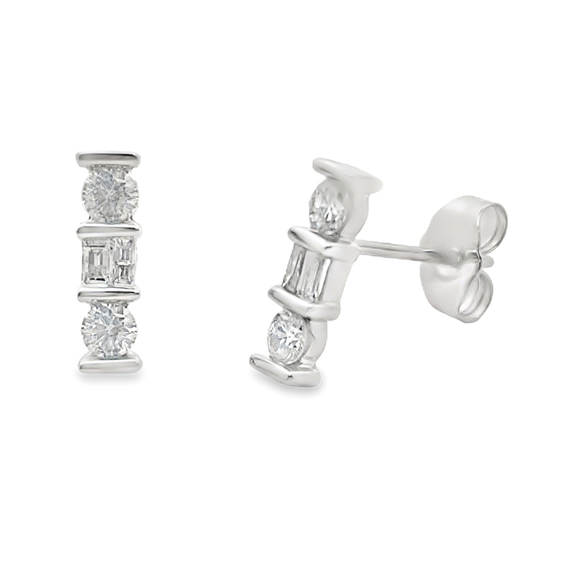 Bids.com .20ct Diamond Earrings 14KT White Gold Earrings White Smoke Default Title