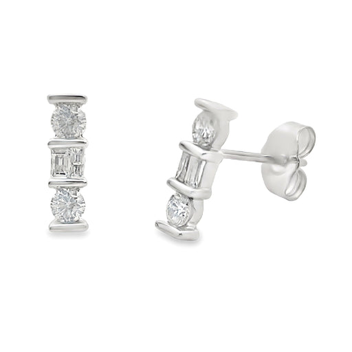 Bids.com .20ct Diamond Earrings 14KT White Gold Earrings White Smoke Default Title