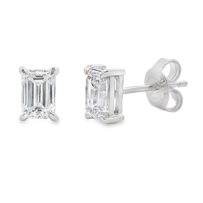 Bids.com 1.00ct Lab Grown Diamond Stud Earrings Sterling Silver Earrings White Smoke Default Title