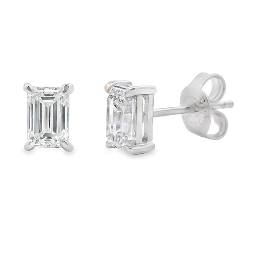 Bids.com 1.00ct Lab Grown Diamond Stud Earrings Sterling Silver Earrings White Smoke Default Title