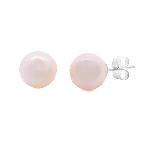 Bids.com FW Pearl Stud Earrings 14KT White Gold Earrings White Smoke Default Title