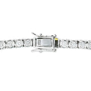 Bids.com Lab Grown Diamond Tennis Bracelet Sterling Silver Bracelets White Smoke 7