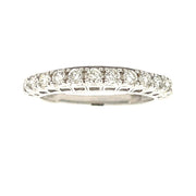 Bids.com .50ct Diamond Wedding Band Ring 14KT White Gold Rings White Smoke 7.0