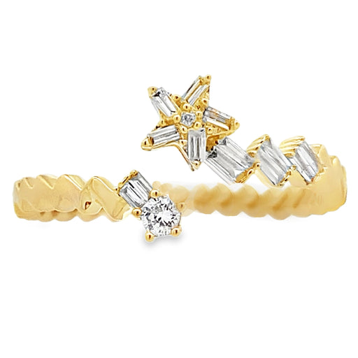 Bids.com .17ct Diamond Ring 14KT Yellow Gold Rings White Smoke 7.0
