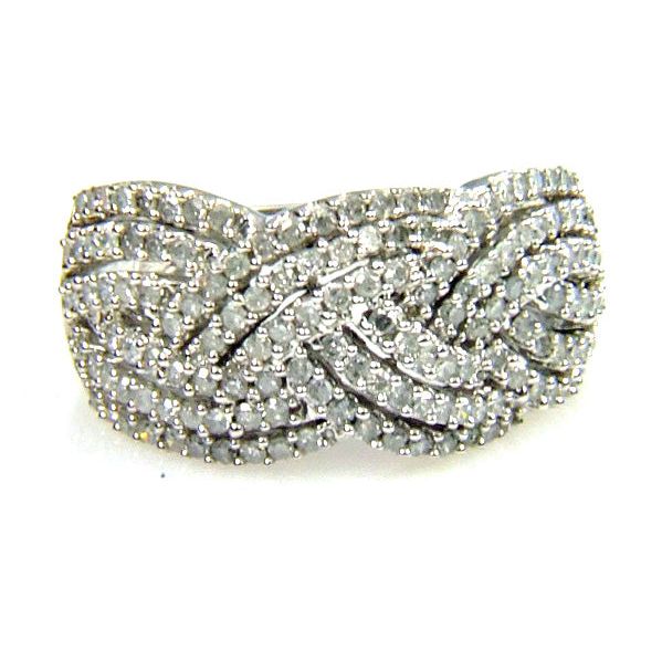 Bids.com 1.00ct Diamond Ring 10KT White Gold Rings White Smoke 7.0