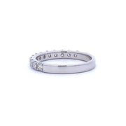 Bids.com .75ct Diamond Wedding Band Ring 14KT White Gold Rings White Smoke 7.0