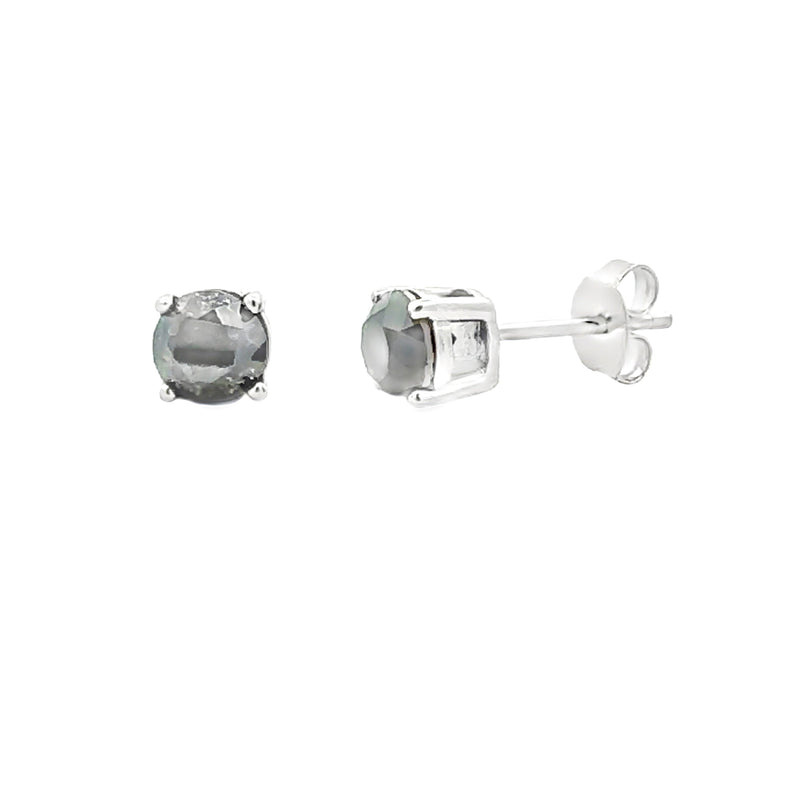 Bids.com 1.50ct Black Diamond Stud Earrings Sterling Silver Earrings White Smoke Default Title