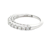 Bids.com .50ct Diamond Wedding Band Ring 14KT White Gold Rings White Smoke 7.0