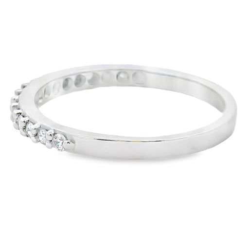 Bids.com .25ct Diamond Wedding Band Ring 14KT White Gold Rings White Smoke 7.0