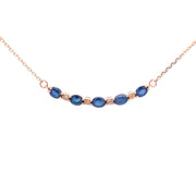 Bids.com .73ct Sapphire Diamond Fashion Pendants 10KT Rose Gold Pendants White Smoke 18