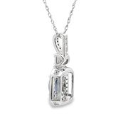 Bids.com .66ct Sapphire Diamond Fashion Pendants 10KT White Gold Pendants White Smoke 18