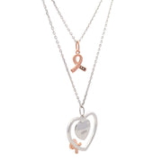 Bids.com .02ct Diamond Heart Love Pendant Sterling Silver Pendants White Smoke