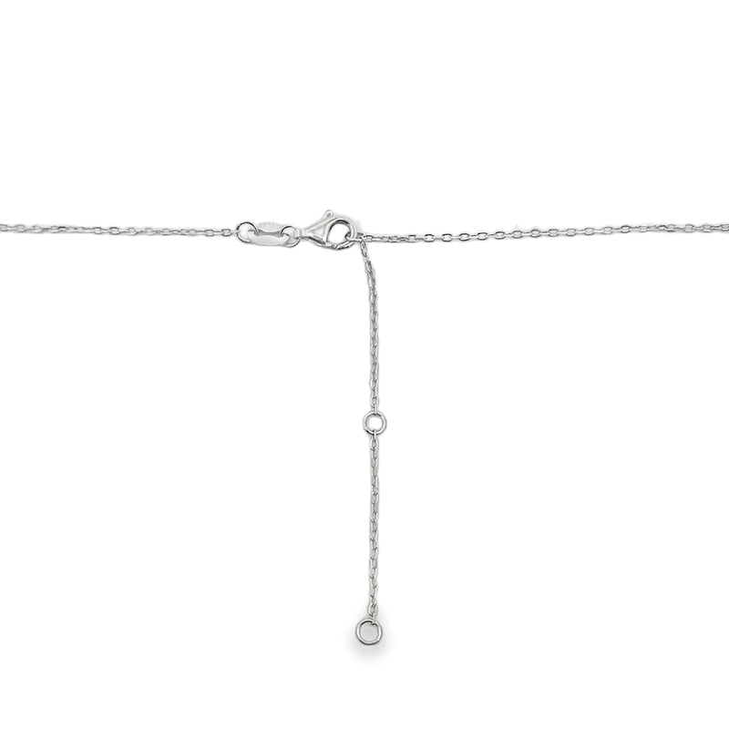 Bids.com 1.00ct Lab Grown Diamond Pendant Sterling Silver Pendants White Smoke 16-18