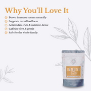 Euphoric Herbals ImmuniTea Herbal Tea White Smoke 60 Cup Servings,30 Cup Servings