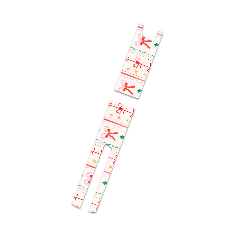 Peelz Holly Jolly Ribbon InPen - Smart Insulin Pen Sticker - Pump Peelz Peelz/Stickers White Smoke