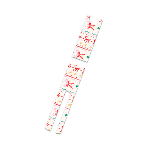 Peelz Holly Jolly Ribbon InPen - Smart Insulin Pen Sticker - Pump Peelz Peelz/Stickers White Smoke