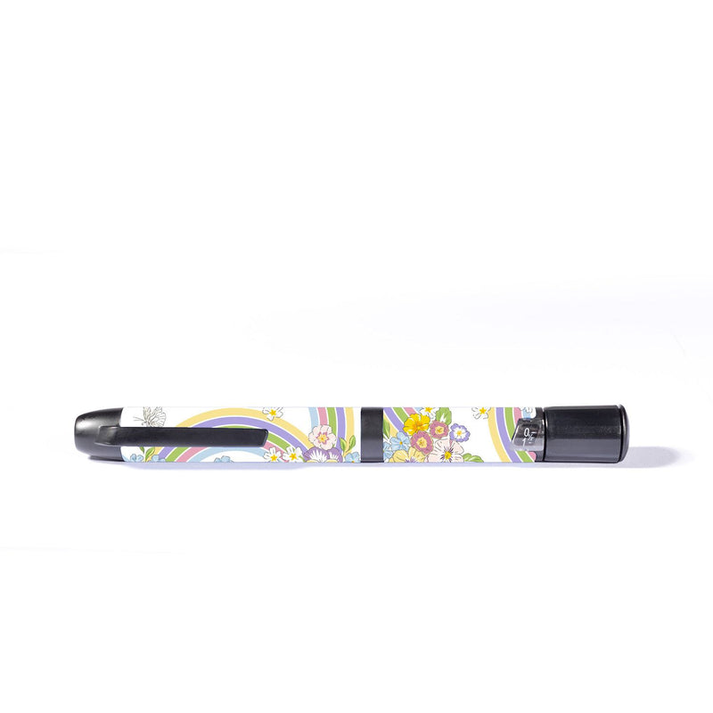 Peelz Rainbow Blooms InPen - Smart Insulin Pen Peelz/Stickers White Smoke