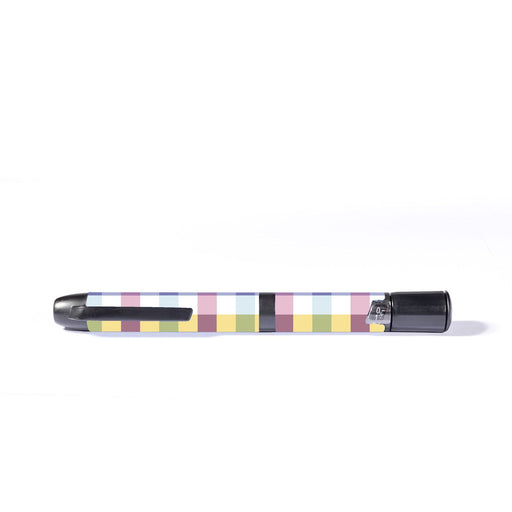 Peelz Spring Plaid InPen - Smart Insulin Pen Peelz/Stickers White Smoke